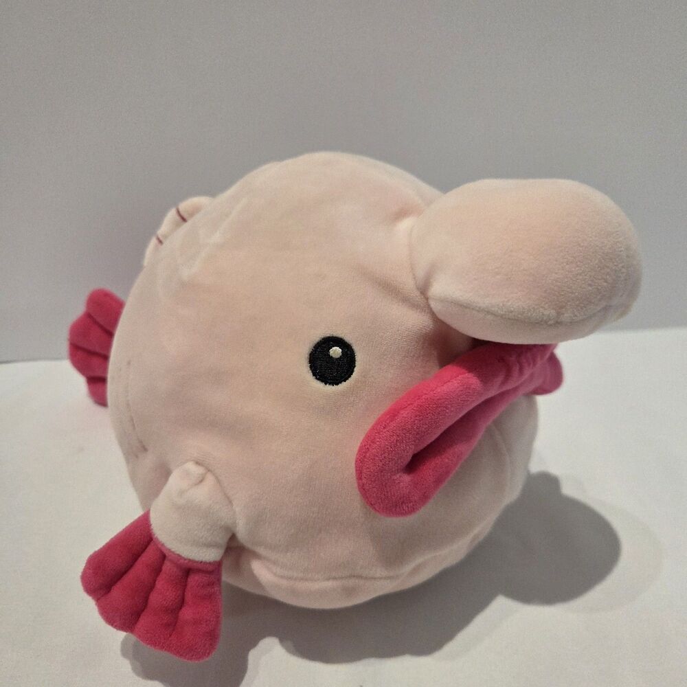 10" Fiesta Toys Snugglies Pink Blob Fish Plush Toy Stuffed Animal
